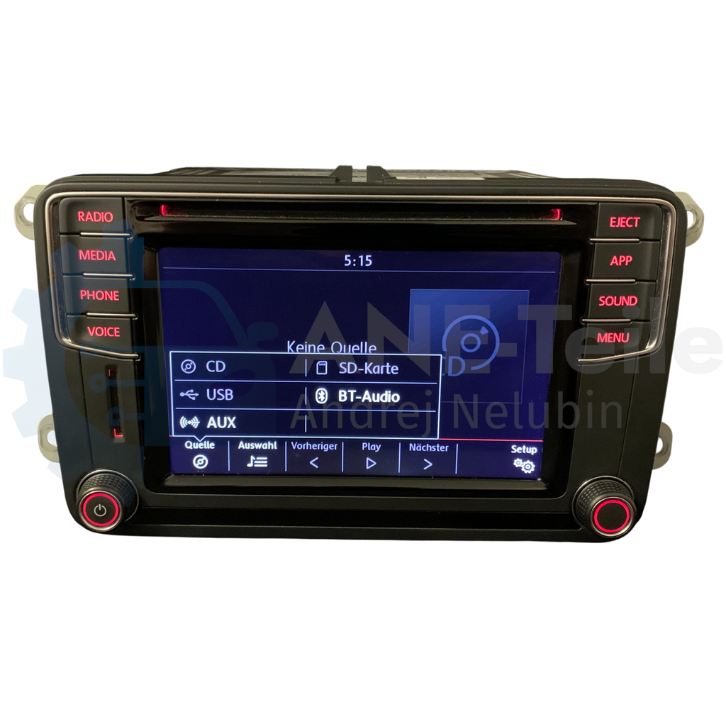 VW Composition Media Volkswagen MIB2 PQ Radio CarPlay Bluetooth mit APP-Taste 5K7 035 200 L