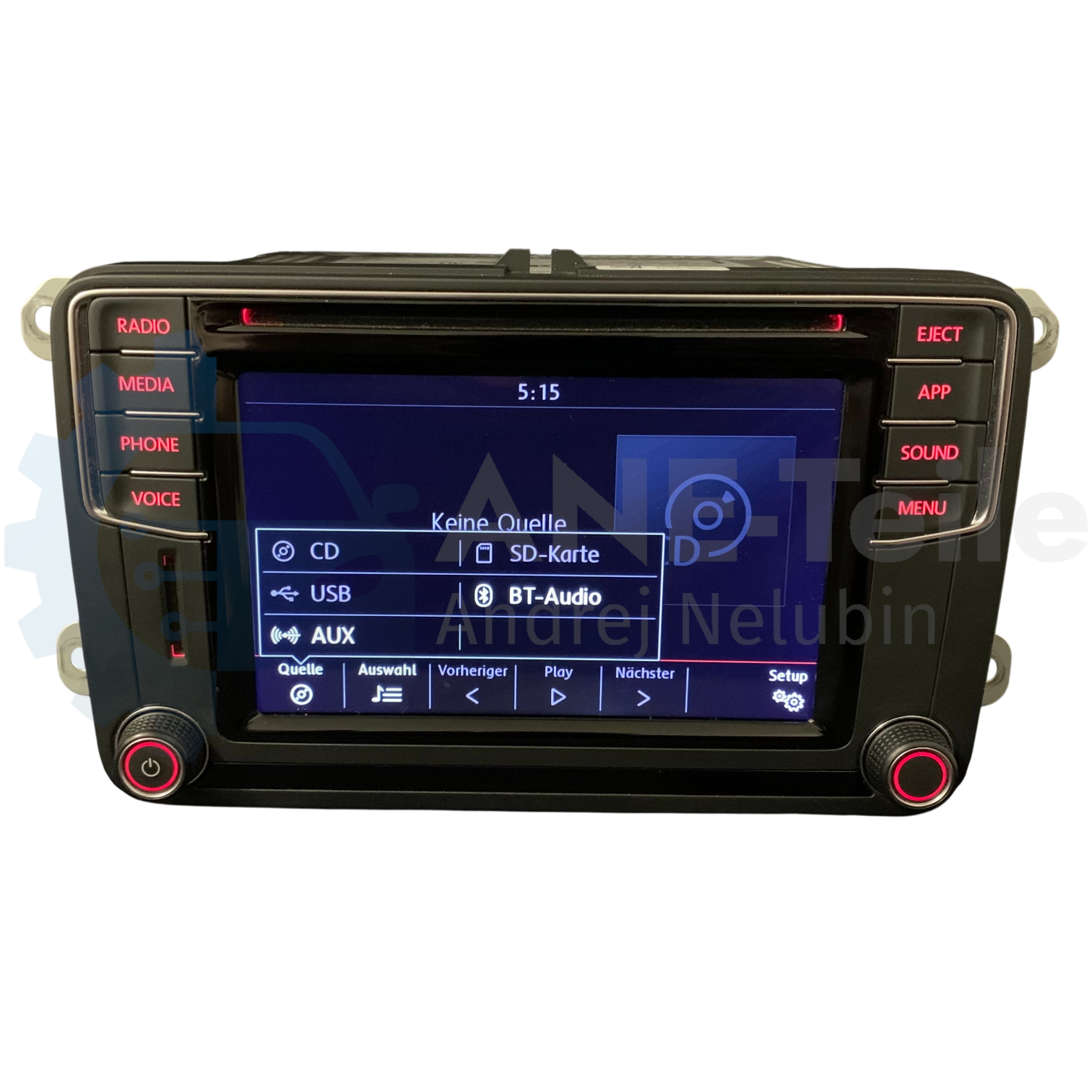 VW Composition Media Volkswagen MIB2 PQ Radio CarPlay Bluetooth mit APP-Taste 5K7 035 200 L