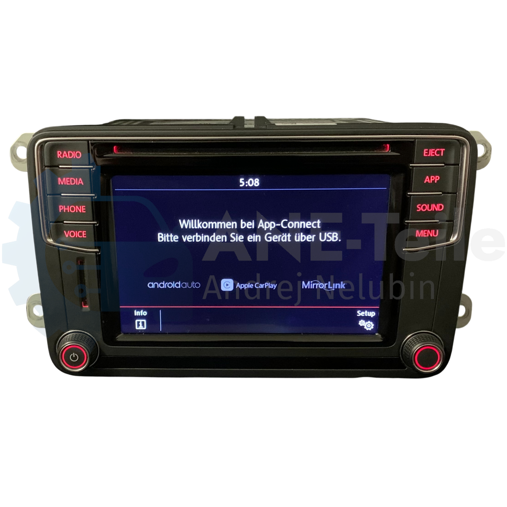 VW Composition Media Volkswagen MIB2 PQ Radio CarPlay Bluetooth mit APP-Taste 5K7 035 200 L