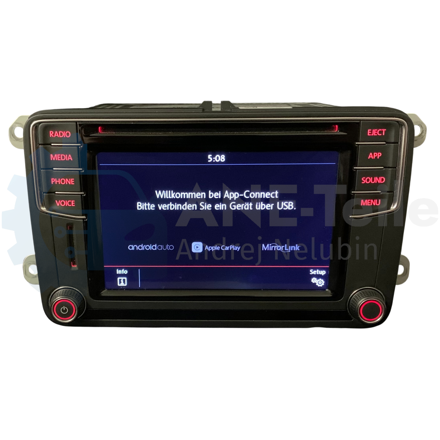 VW Composition Media Volkswagen MIB2 PQ Radio CarPlay Bluetooth mit APP-Taste 5K7 035 200 L