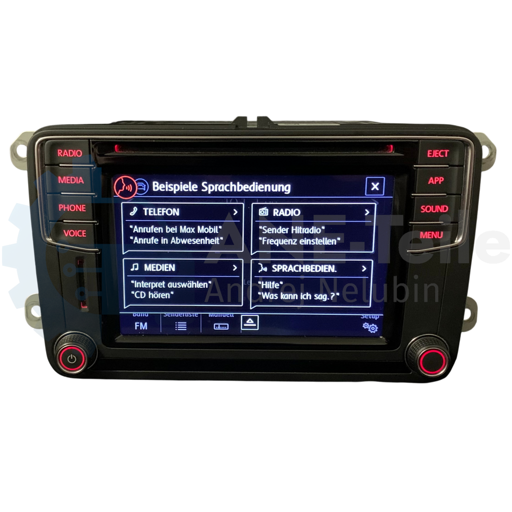 VW Composition Media Volkswagen MIB2 PQ Radio CarPlay Bluetooth mit APP-Taste 5K7 035 200 L
