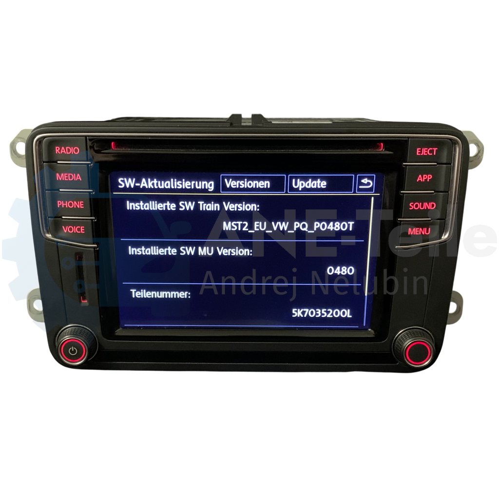 VW Composition Media Volkswagen MIB2 PQ Radio CarPlay Bluetooth mit APP-Taste 5K7 035 200 L