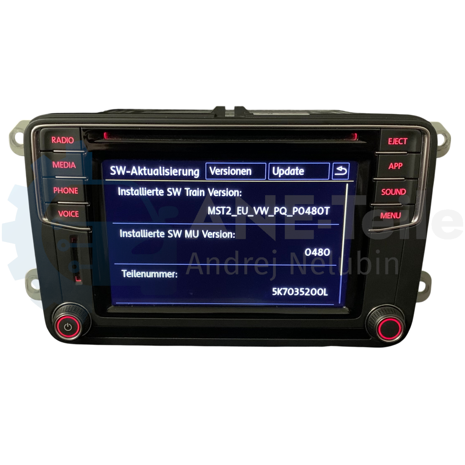 VW Composition Media Volkswagen MIB2 PQ Radio CarPlay Bluetooth mit APP-Taste 5K7 035 200 L