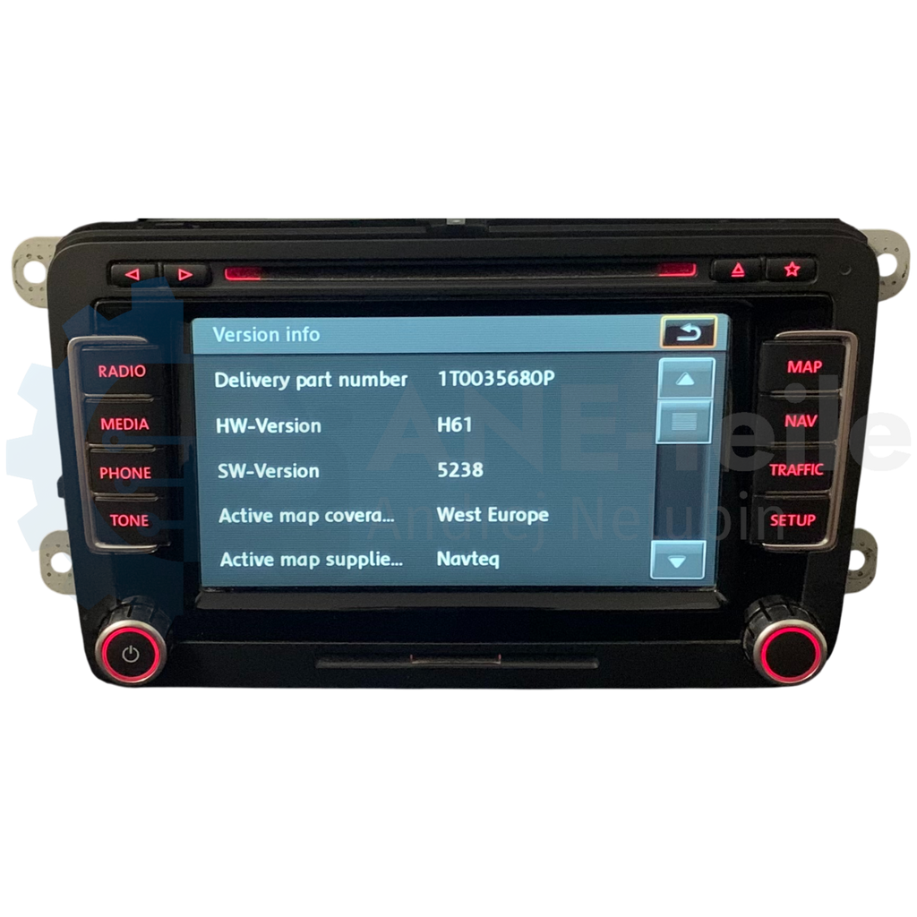 VW RNS 510 Volkswagen Navi Radio V17 Navigation mit CODE 1T0 035 680 H