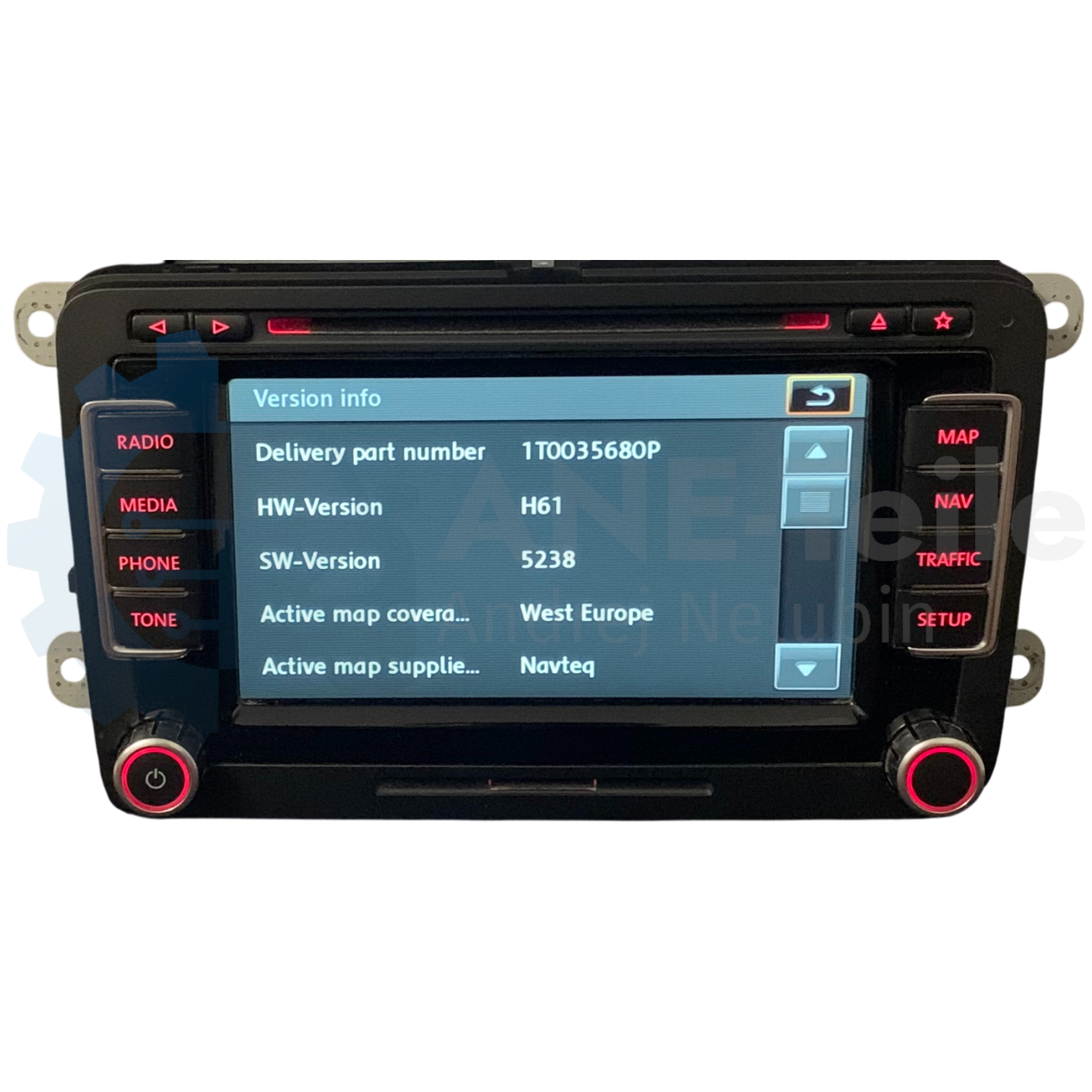 VW RNS 510 Volkswagen Navi Radio V17 Navigation mit CODE 1T0 035 680 H