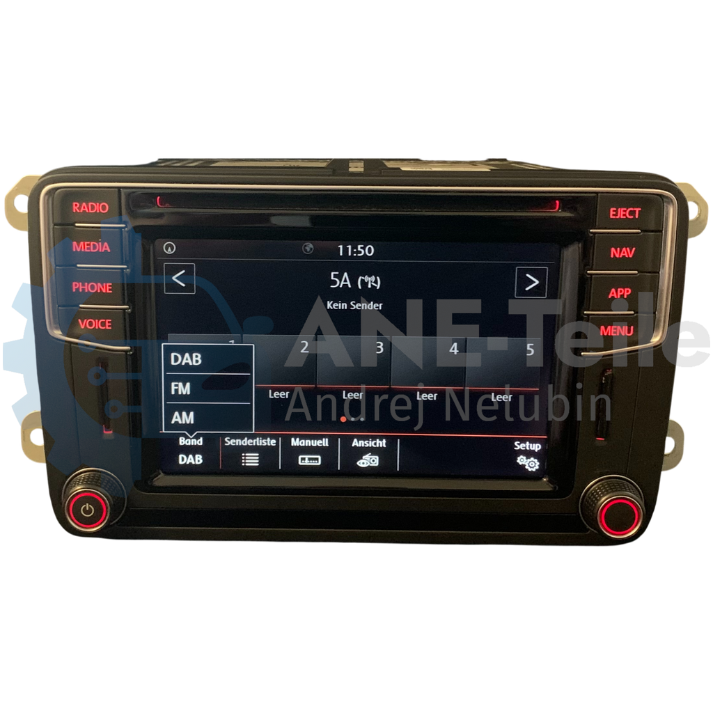 VW Discover Media MIB2 PQ mit DAB+ und APP-Taste Navi Radio CarPlay V22 2026 5C0 035 680 G
