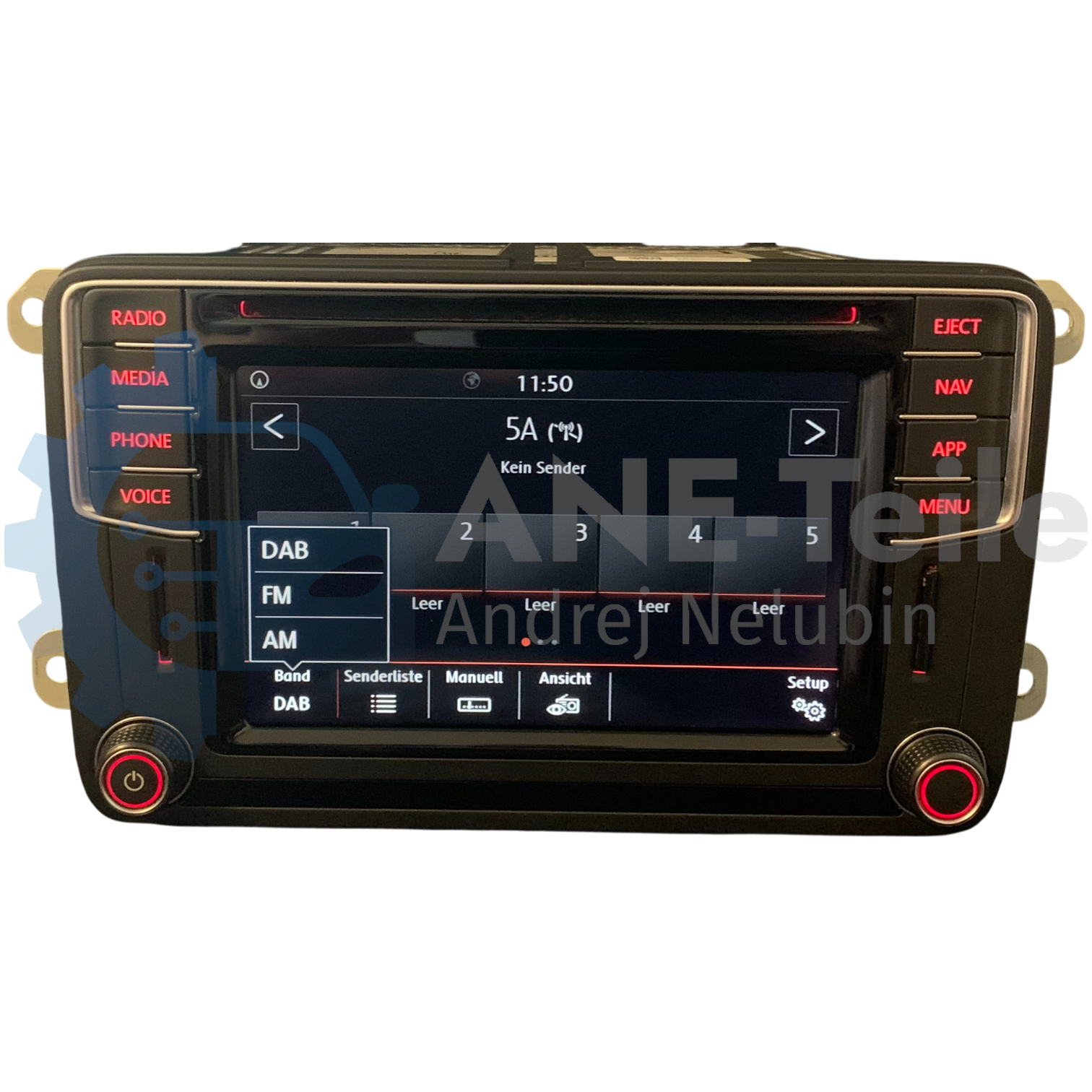 VW Discover Media MIB2 PQ mit DAB+ und APP-Taste Navi Radio CarPlay V22 2026 5C0 035 680 G