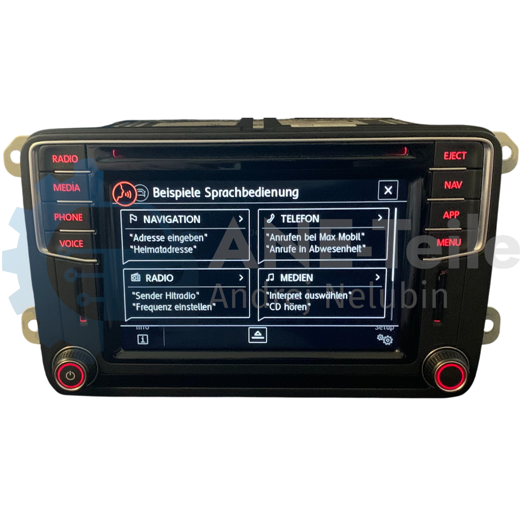 VW Discover Media MIB2 PQ mit DAB+ und APP-Taste Navi Radio CarPlay V22 2026 5C0 035 680 G