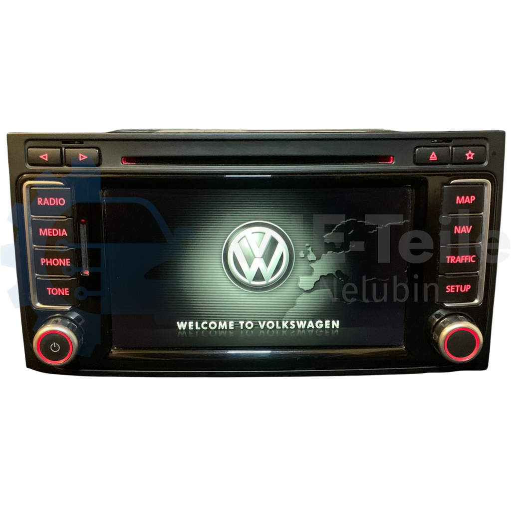 VW RNS 510 mit DAB+ Volkswagen Navi Radio T5 Multivan Touareg 7L mit CODE 7E0 035 686 A