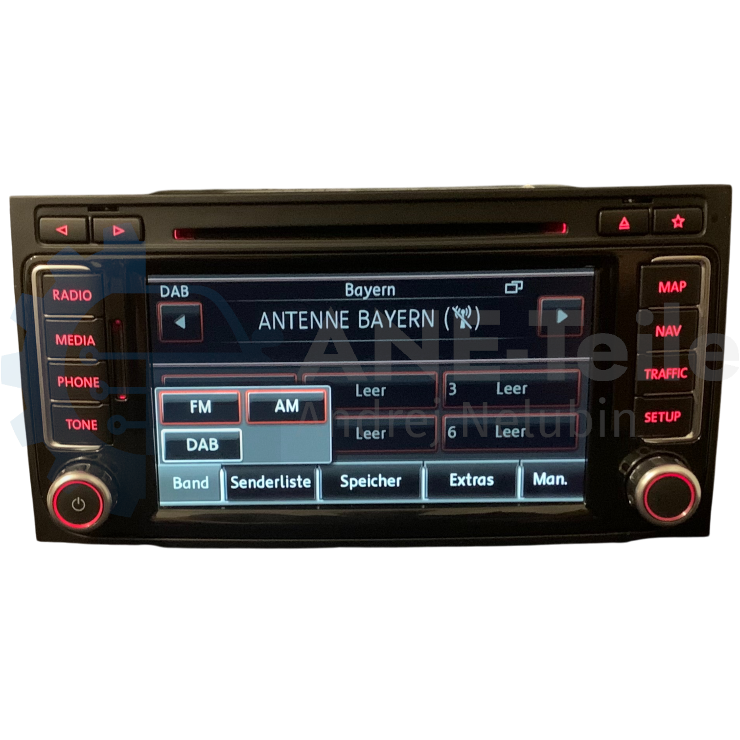 VW RNS 510 mit DAB+ Volkswagen Navi Radio T5 Multivan Touareg 7L mit CODE 7E0 035 686 A