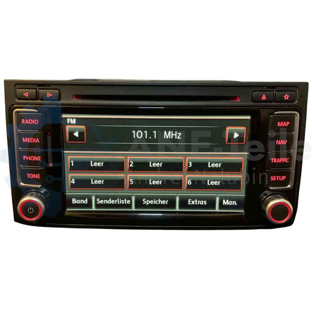 VW RNS 510 WERKSVERSIEGELT Volkswagen Navi Radio Update T5.2 Multivan Touareg 7L V17 mit CODE 7E0 035 680
