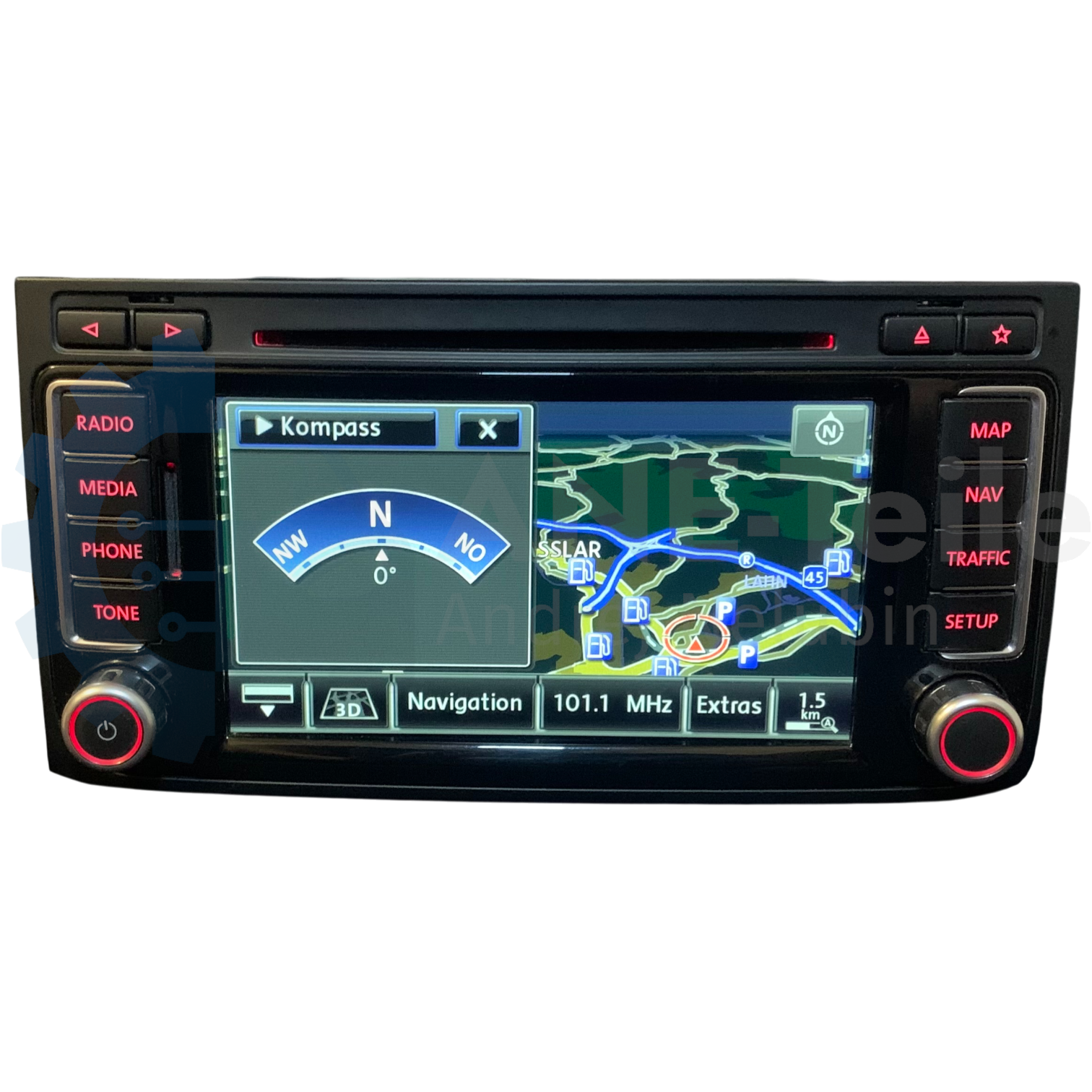 VW RNS 510 mit DAB+ Volkswagen Navi Radio T5 Multivan Touareg 7L mit CODE 7E0 035 686 A