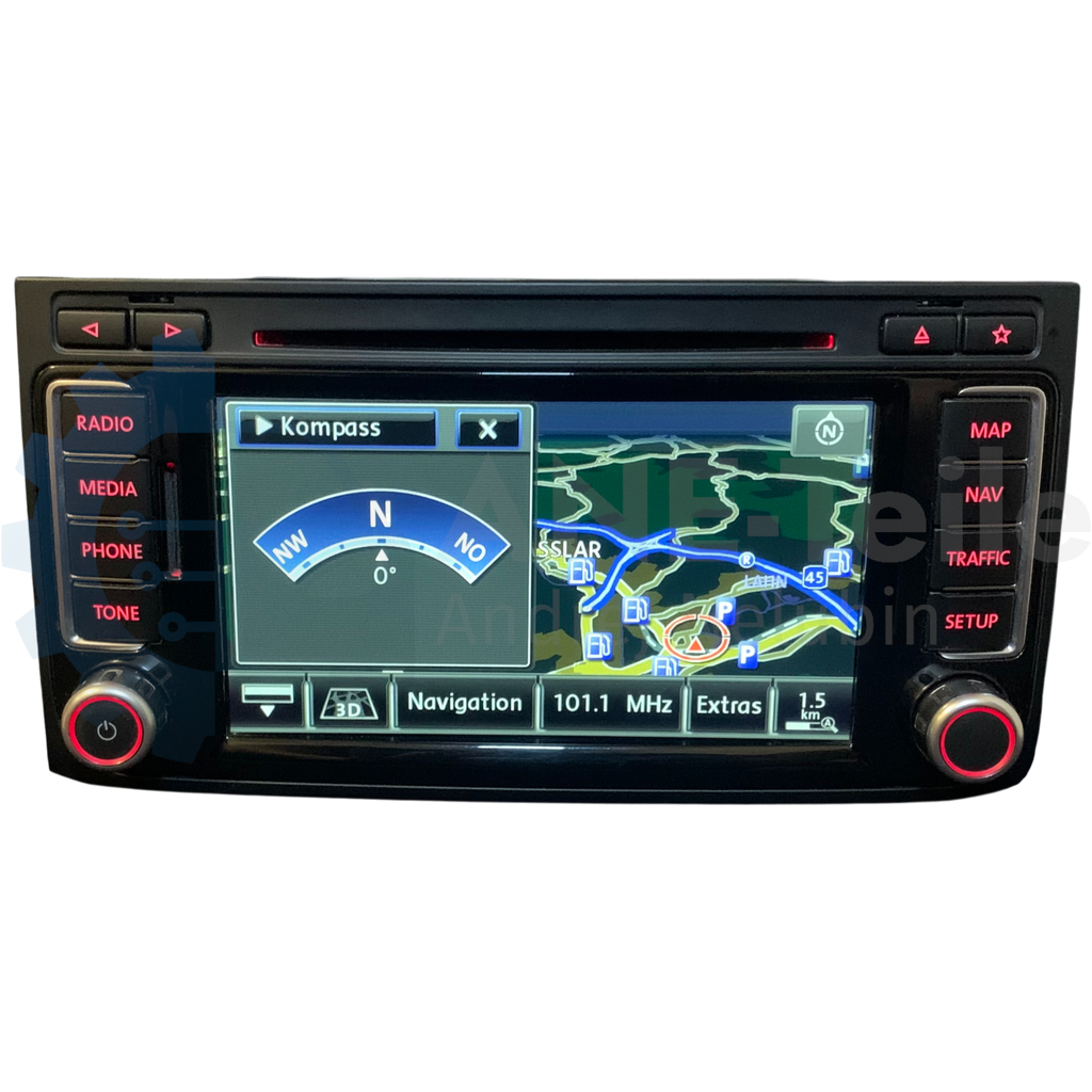 VW RNS 510 WERKSVERSIEGELT Volkswagen Navi Radio Update T5.2 Multivan Touareg 7L V17 mit CODE 7E0 035 680