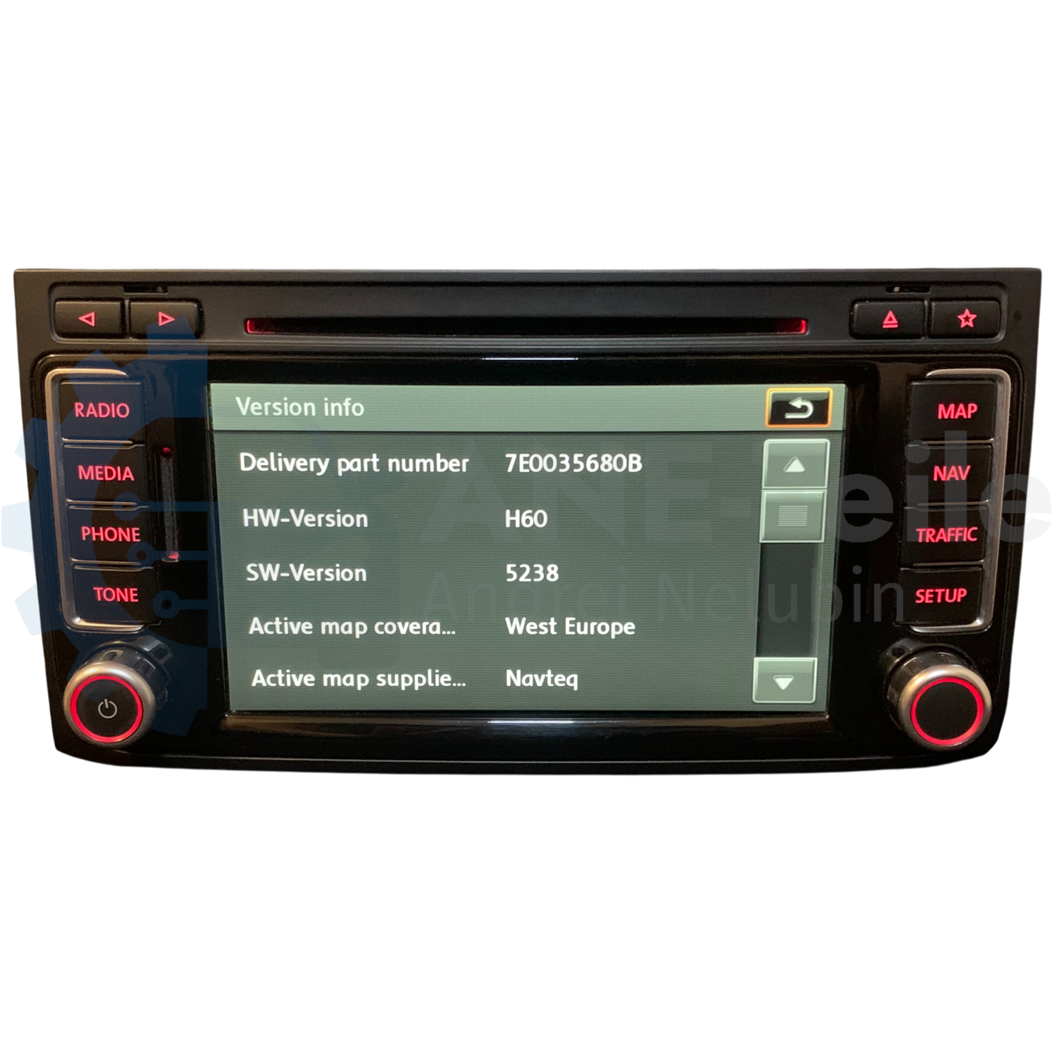 VW RNS 510 Volkswagen Navi Radio Update T5.2 Multivan Touareg 7L V17 mit CODE 7E0 035 680