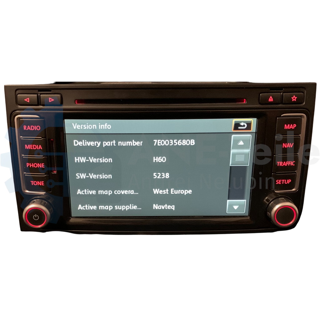 VW RNS 510 Volkswagen Navi Radio Update T5.2 Multivan Touareg 7L V17 mit CODE 7E0 035 680 A