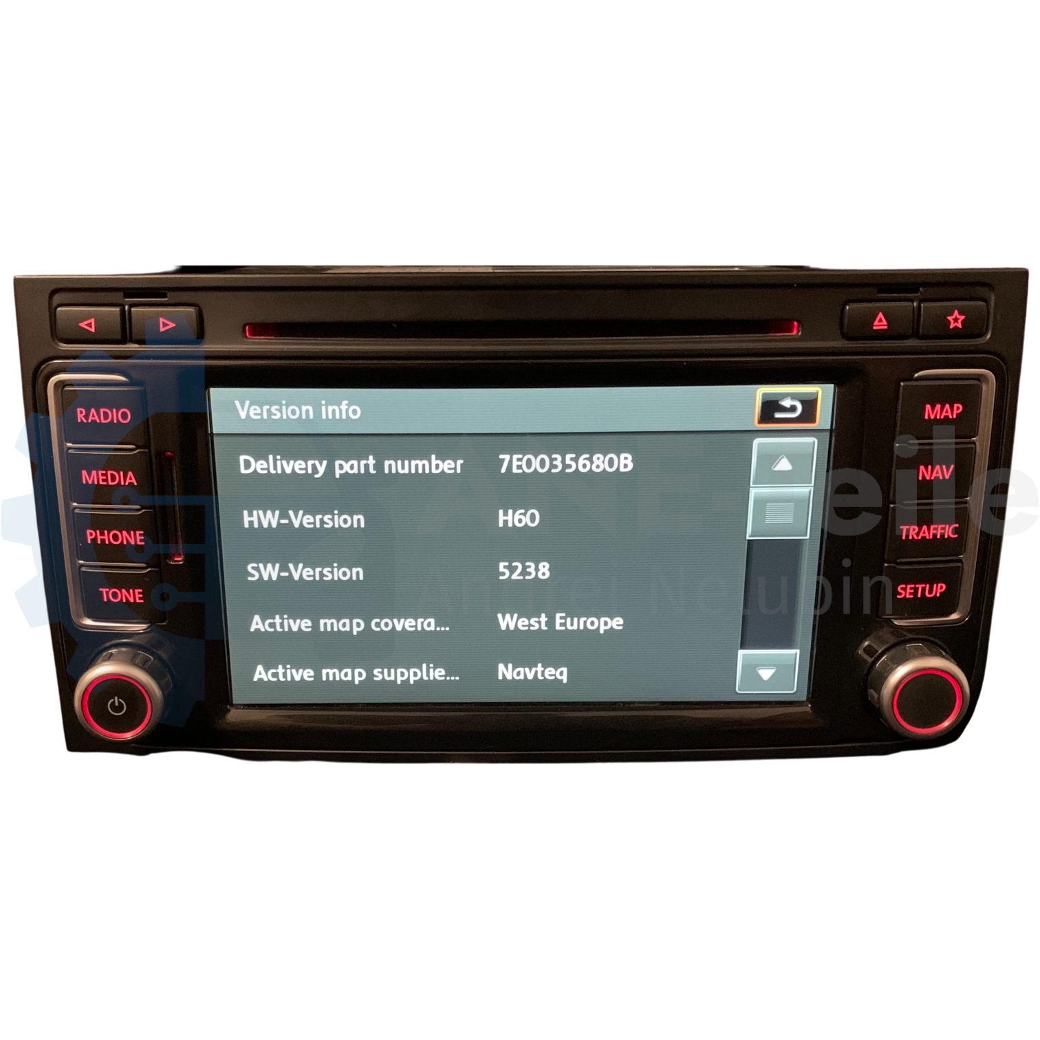VW RNS 510 Volkswagen Navi Radio Update T5.2 Multivan Touareg 7L V17 mit CODE 7E0 035 680 A
