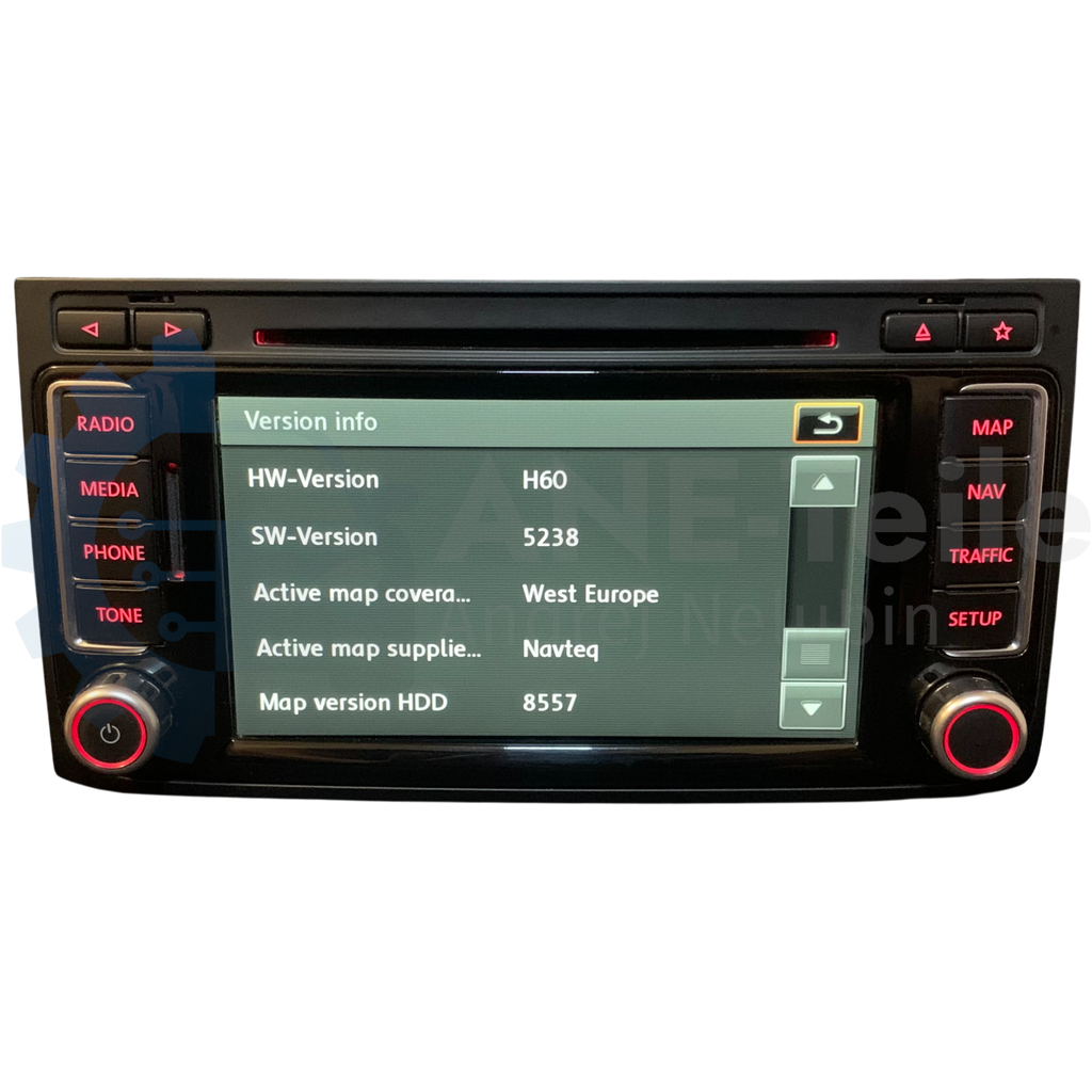 VW RNS 510 Volkswagen Navi Radio Update T5.2 Multivan Touareg 7L V17 mit CODE 7E0 035 680