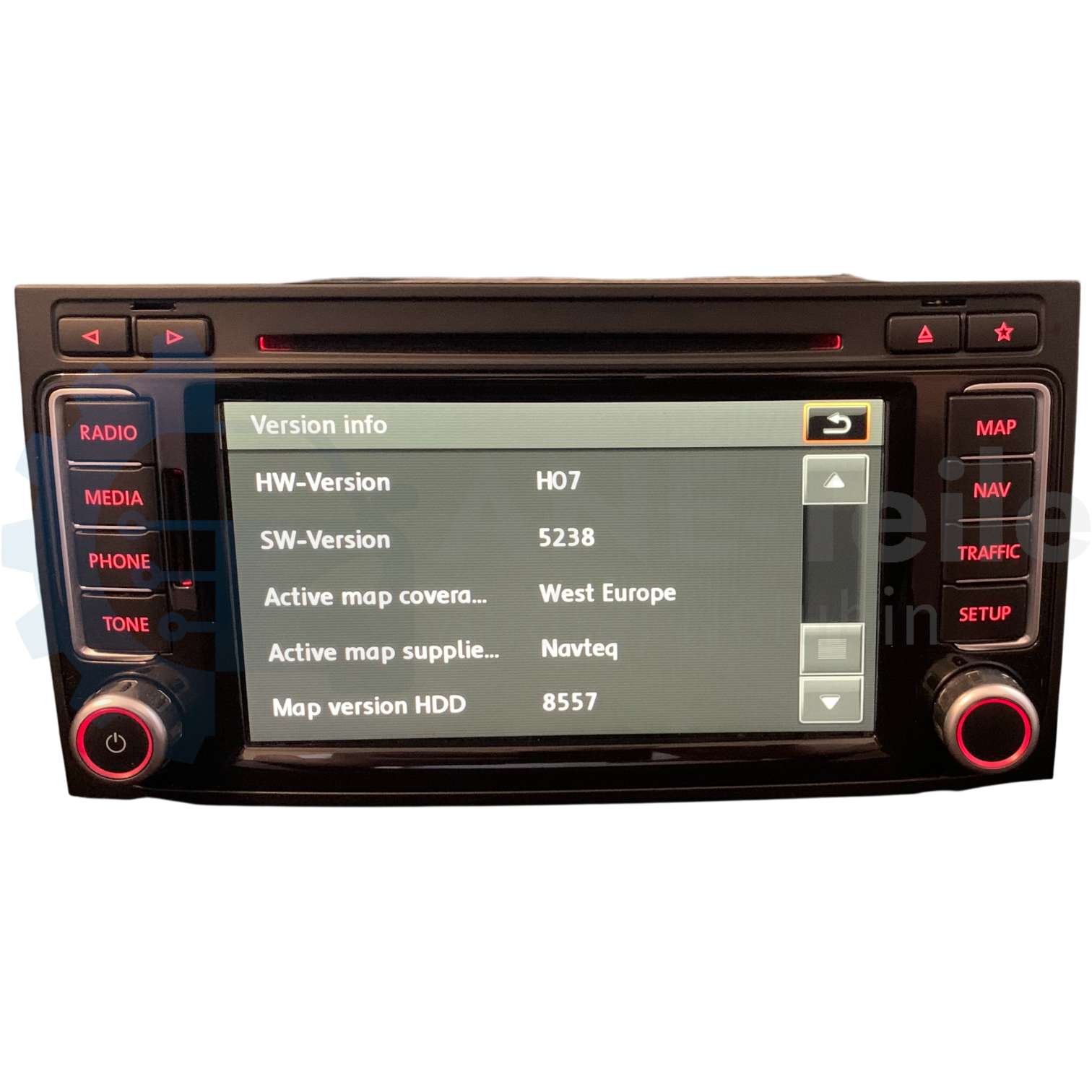 VW RNS 510 mit DAB+ Volkswagen Navi Radio T5.2 Multivan T5 Touareg 7L mit CODE 7E0 035 686