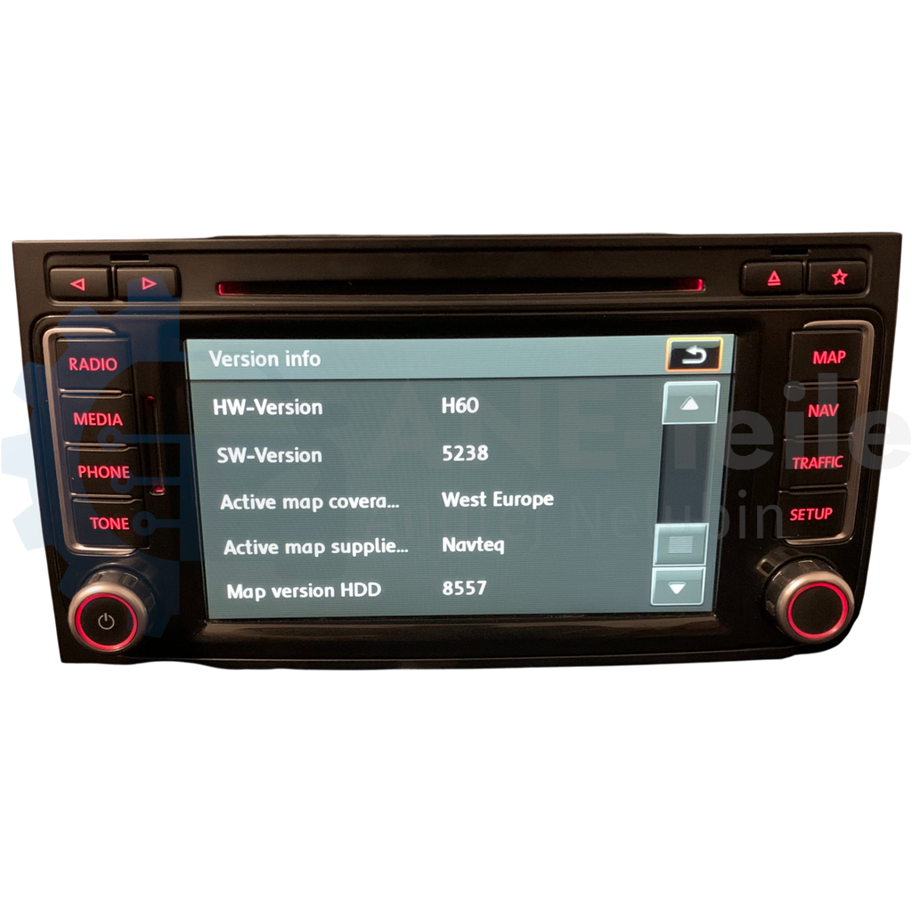 VW RNS 510 Volkswagen Navi Radio Update T5.2 Multivan Touareg 7L V17 mit CODE 7E0 035 680 A