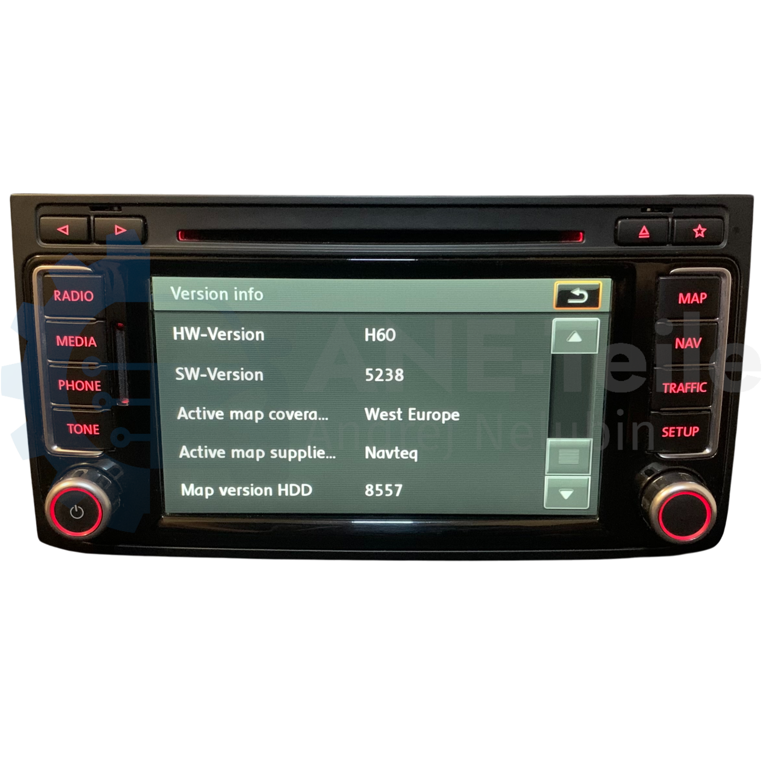 VW RNS 510 WERKSVERSIEGELT Volkswagen Navi Radio Update T5.2 Multivan Touareg 7L V17 mit CODE 7E0 035 680