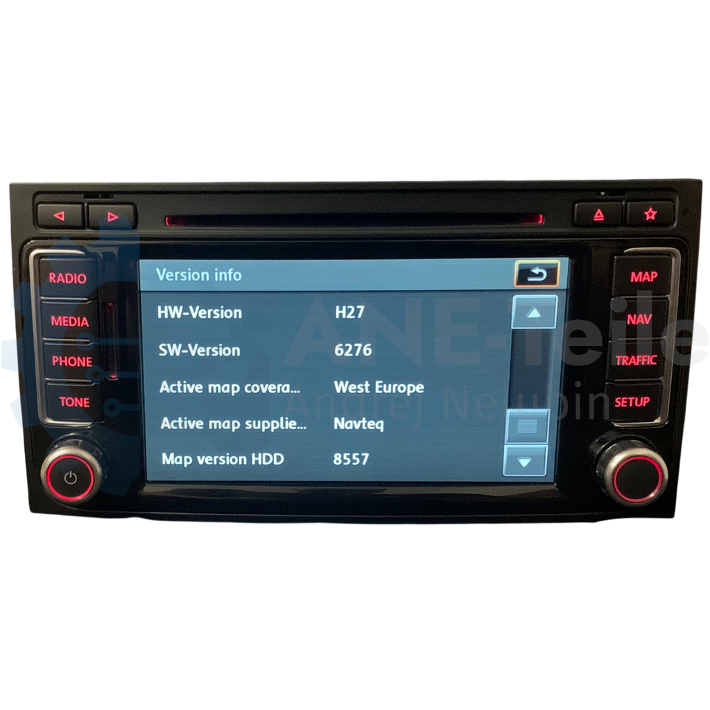 VW RNS 510 mit DAB+ Volkswagen Navi Radio T5 Multivan Touareg 7L mit CODE 7E0 035 686 A