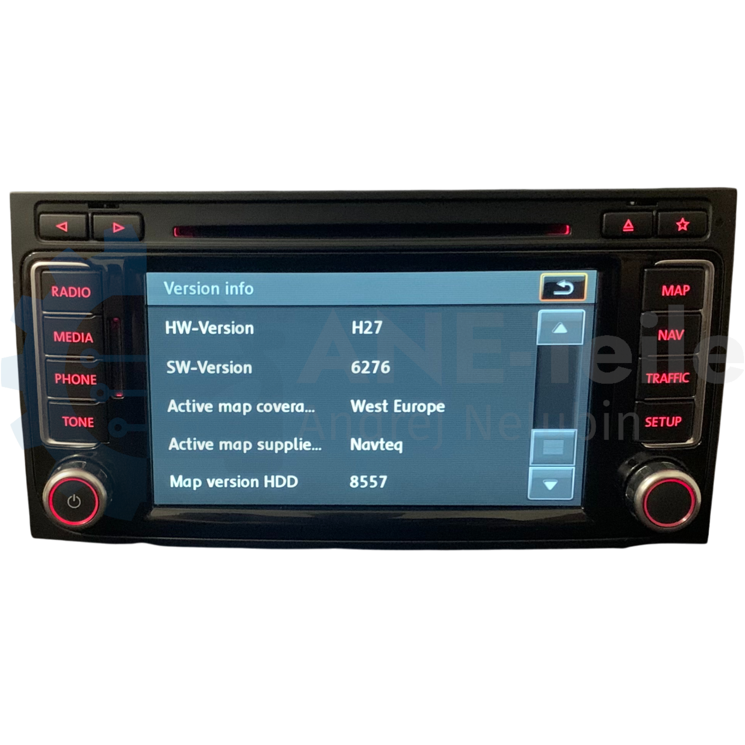 VW RNS 510 mit DAB+ Volkswagen Navi Radio T5 Multivan Touareg 7L mit CODE 7E0 035 686 A