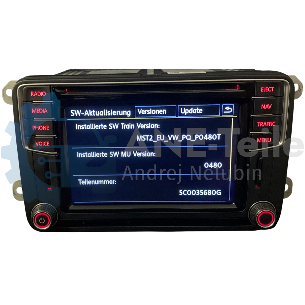 VW Discover Media Volkswagen MIB2 PQ mit DAB+ Update Navi Radio CarPlay V23 2027 5C0 035 680 C