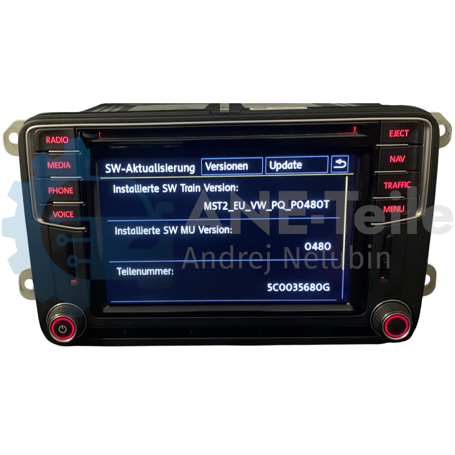 VW Discover Media Volkswagen MIB2 PQ mit DAB+ Update Navi Radio CarPlay V23 2027 5C0 035 680 C