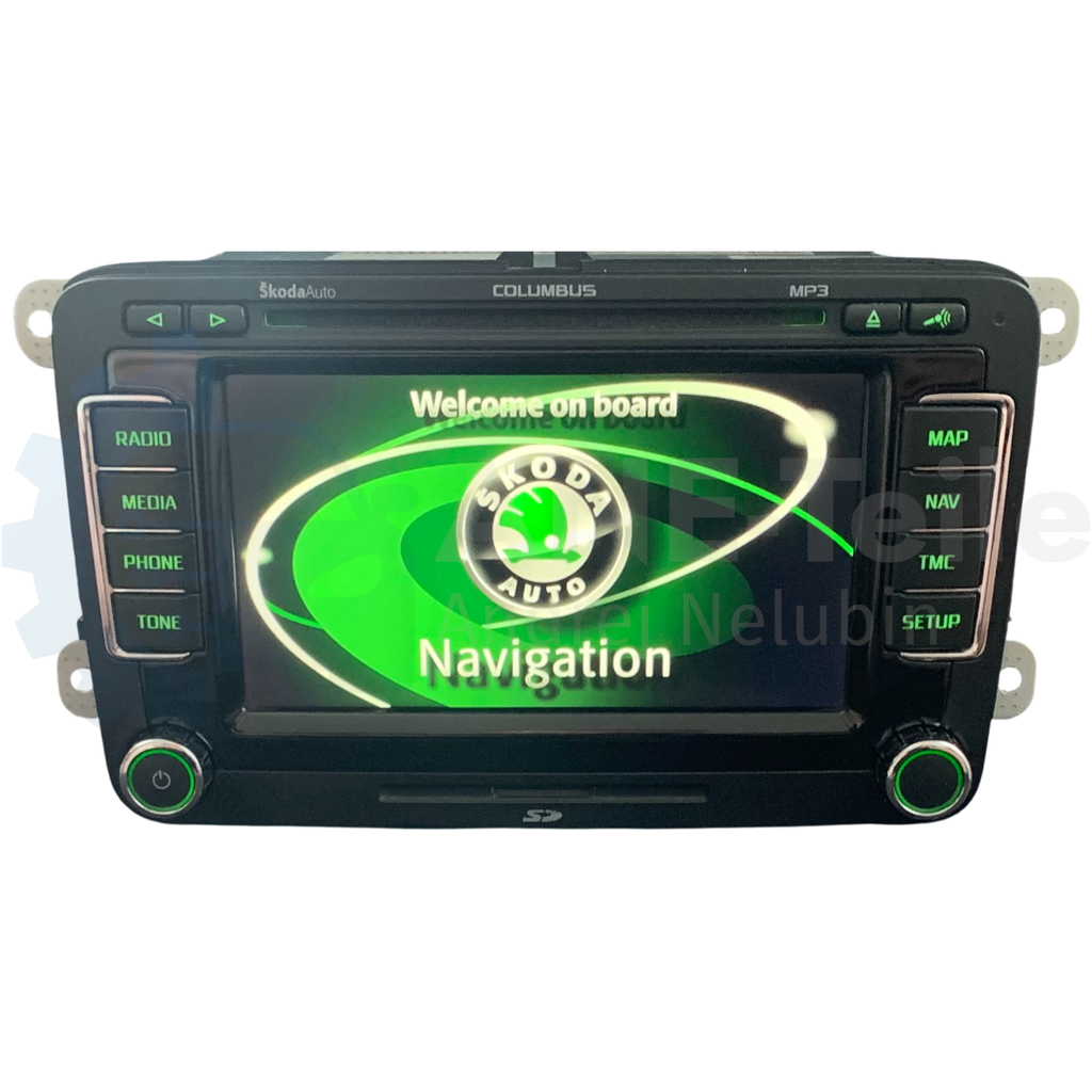 SKODA RNS 510 Columbus Navi Radio V17 Navigation Update mit CODE 3T0 035 680 C
