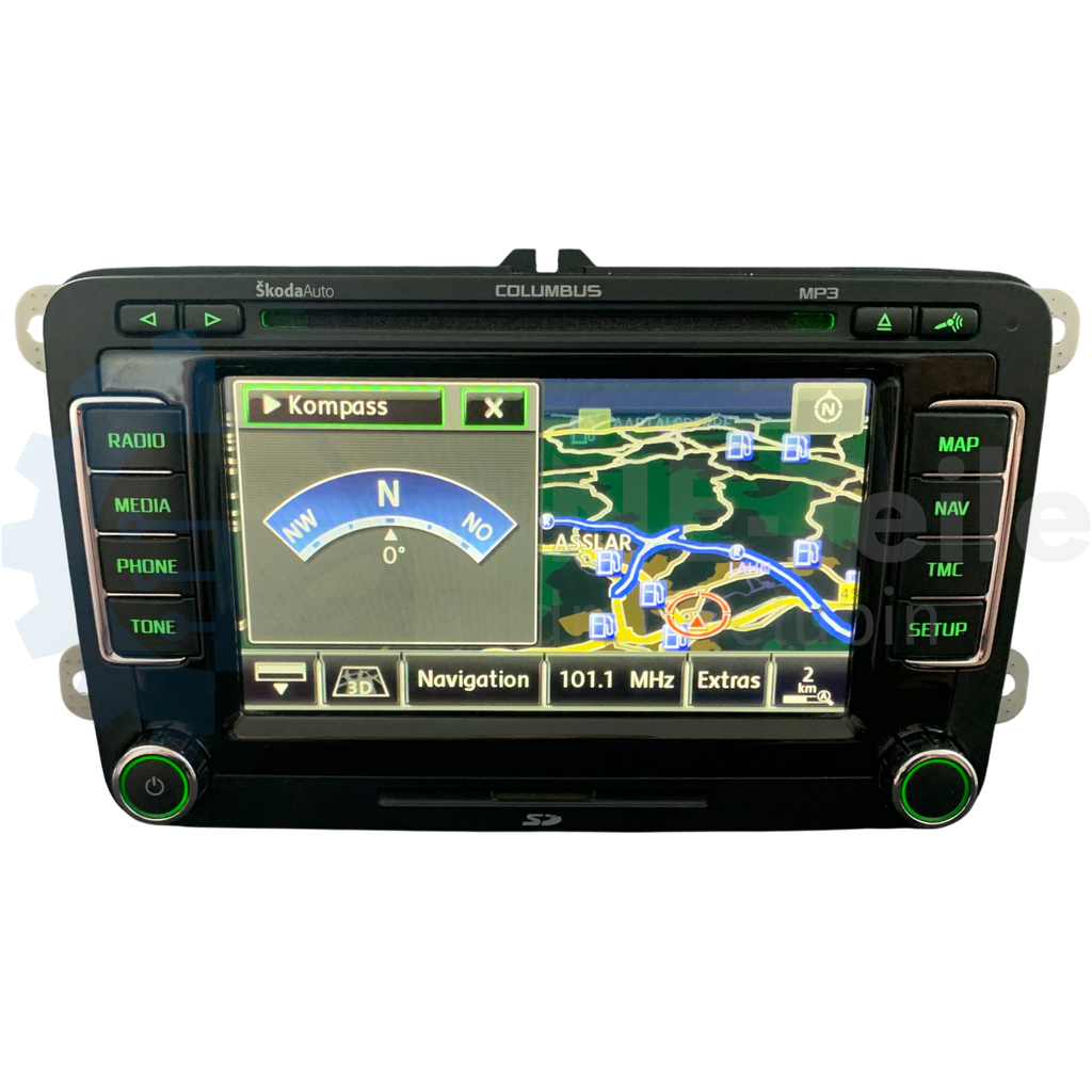 SKODA RNS 510 Columbus Navi Radio V17 Navigation Update mit CODE 3T0 035 680 C