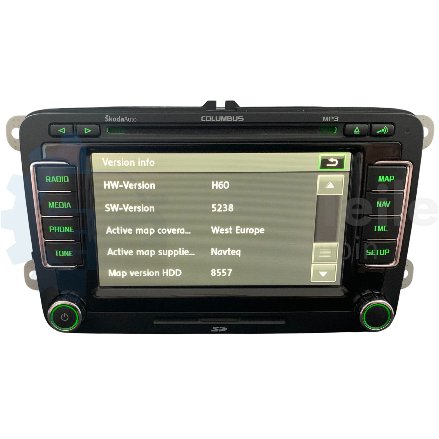 SKODA RNS 510 Columbus Navi Radio V17 Navigation Update mit CODE 3T0 035 680 A