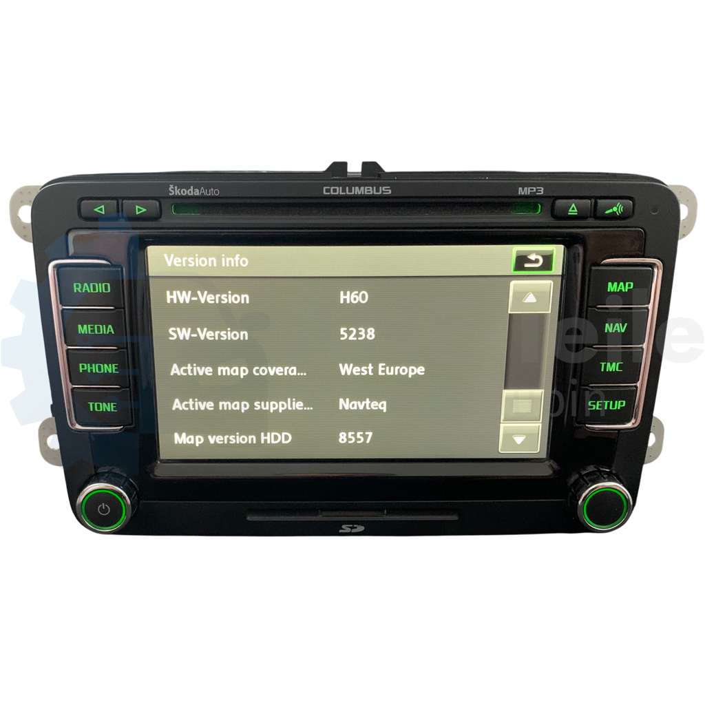 SKODA RNS 510 Columbus Navi Radio V17 Navigation Update mit CODE 3T0 035 680 C