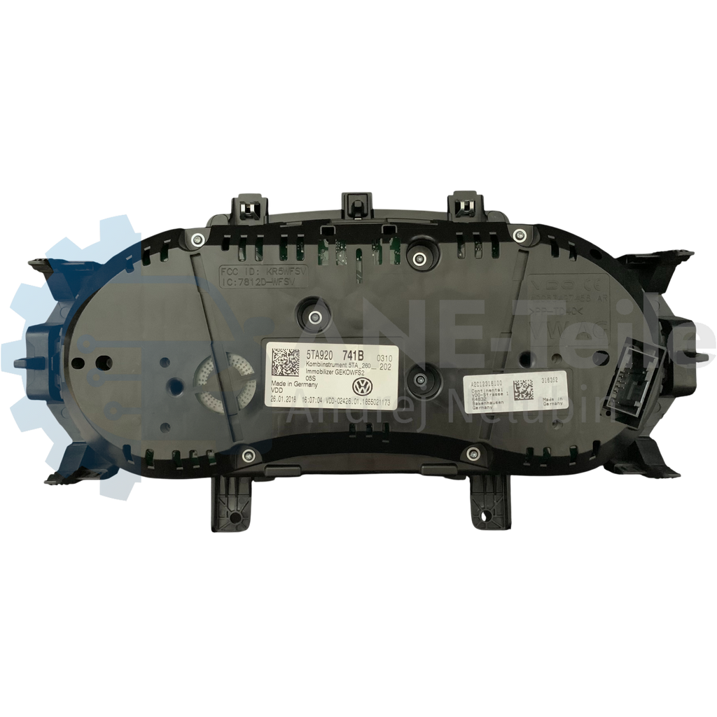 Tachometer Tacho Kombiinstrument Volkswagen VW Touran 2 II 5T 5TA 920 741 B