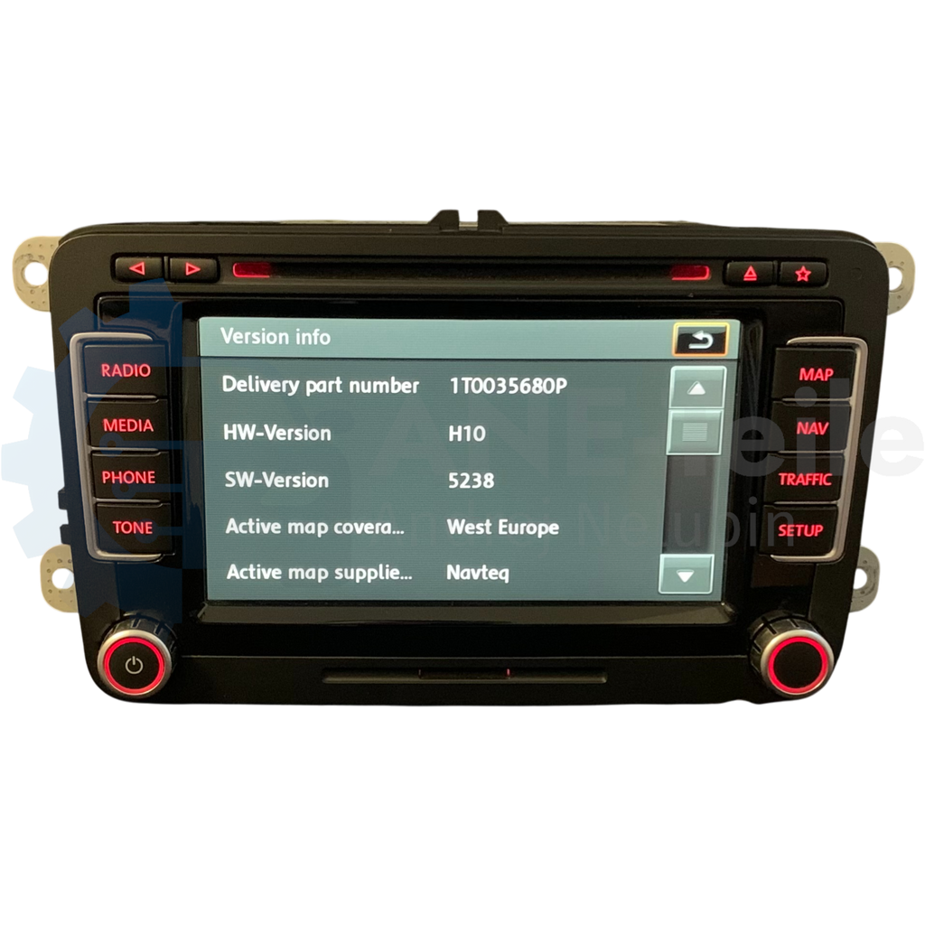 VW RNS 510 Volkswagen Navi Radio Update V17 Navigation mit CODE 1T0 035 680 P