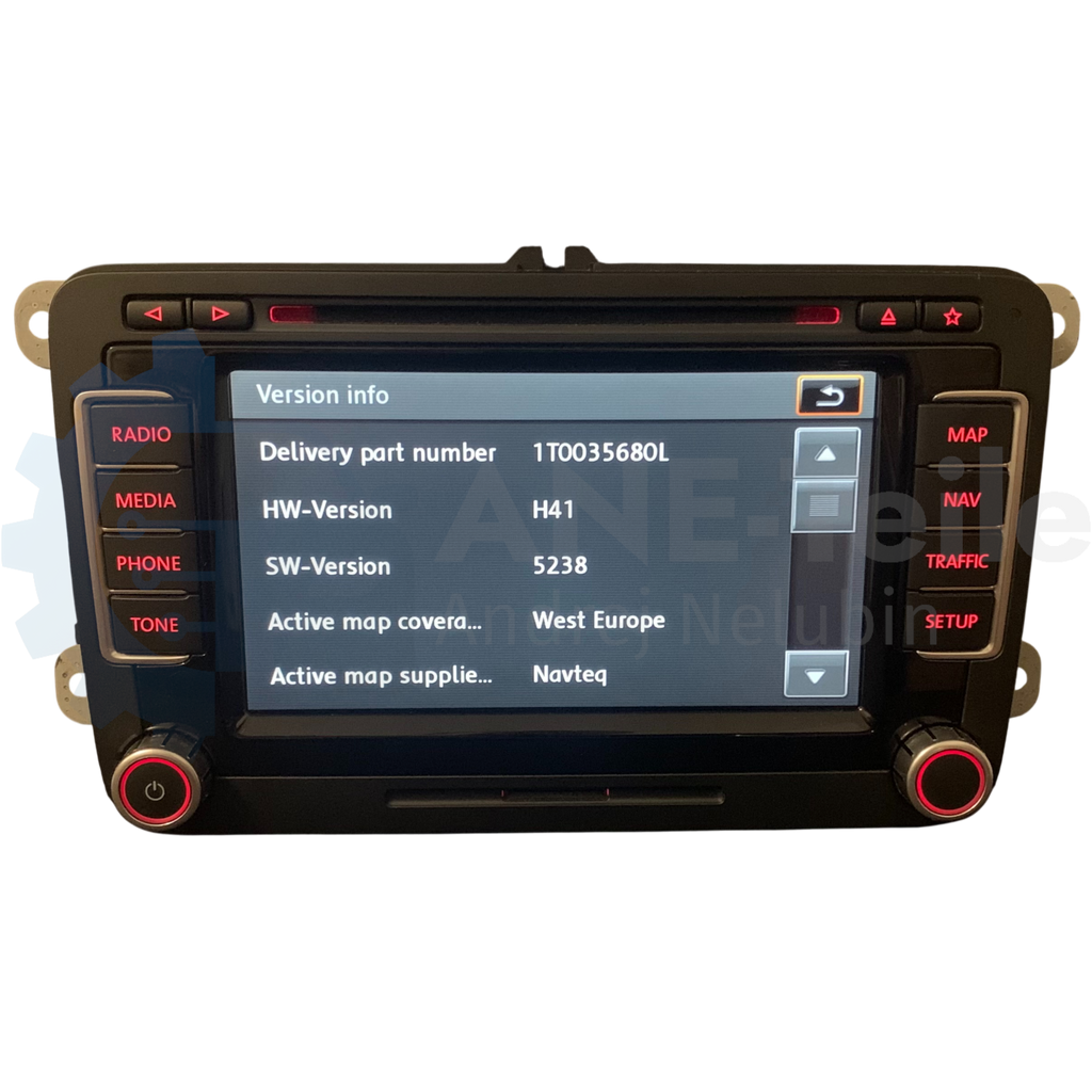 VW RNS 510 Volkswagen Navi Radio V17 Navigation mit CODE 1T0 035 680 C