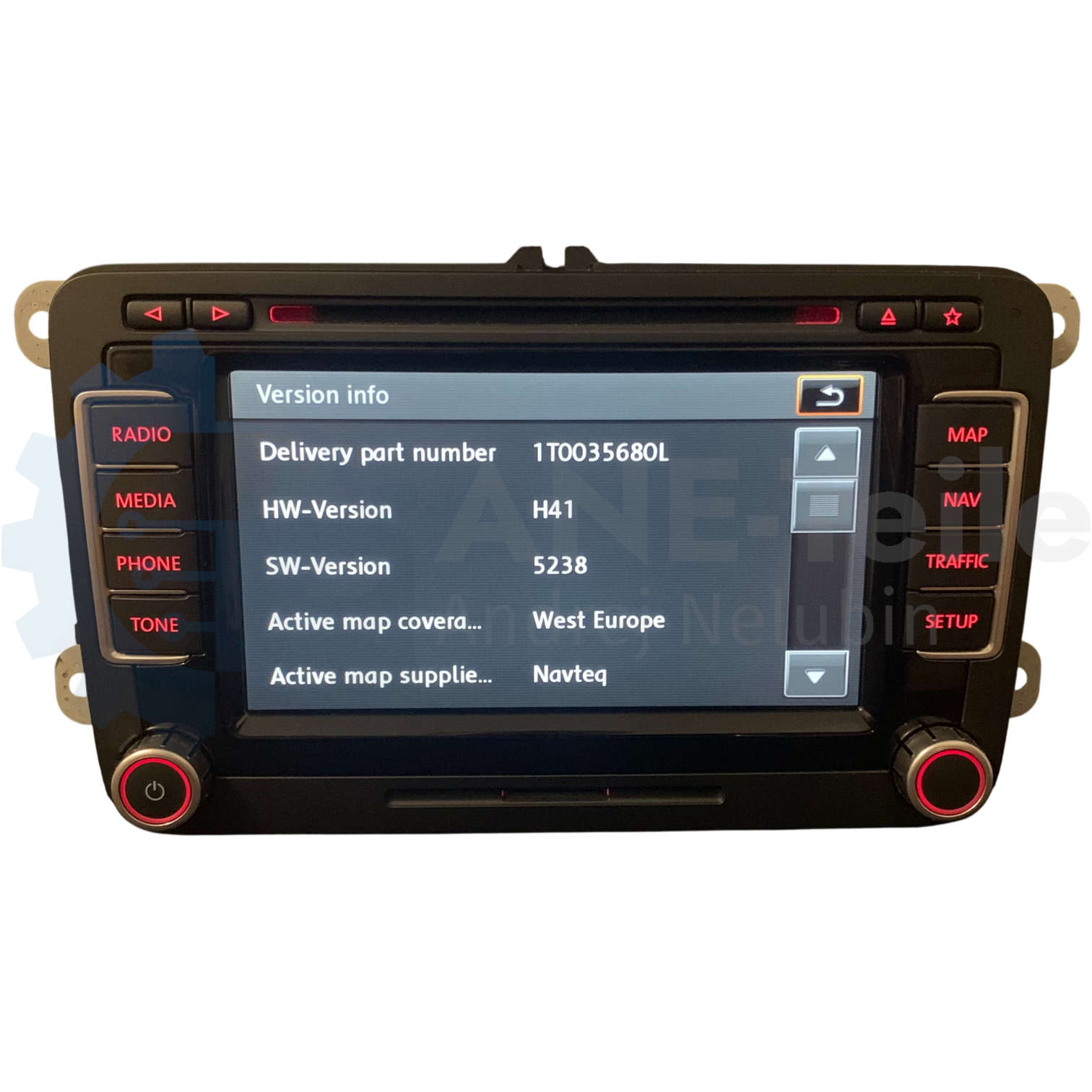 VW RNS 510 Volkswagen Navi Radio V17 Navigation mit CODE 1T0 035 680 C