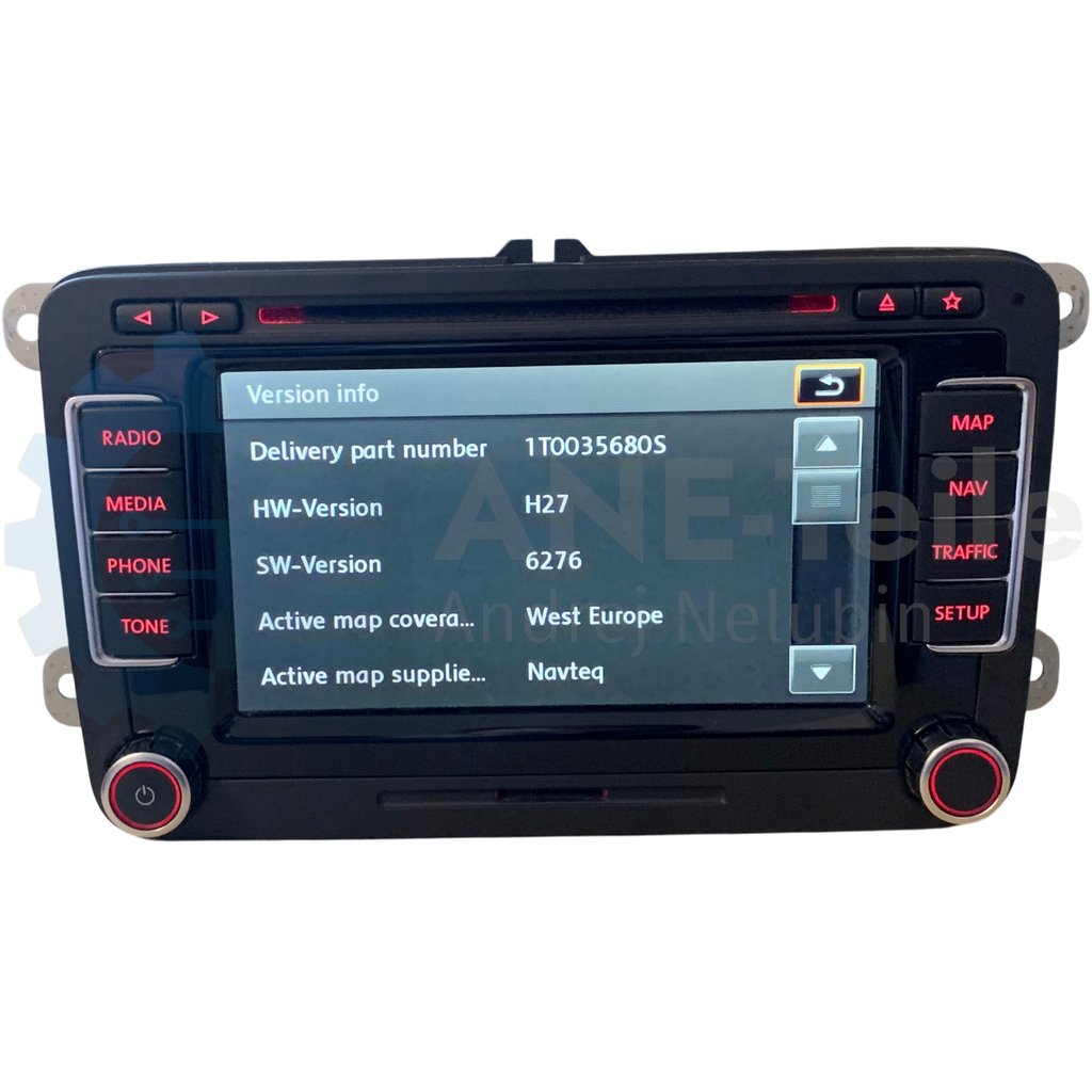 VW RNS 510 Volkswagen Navi Radio V17 Navigation mit CODE 3C8 035 680 C