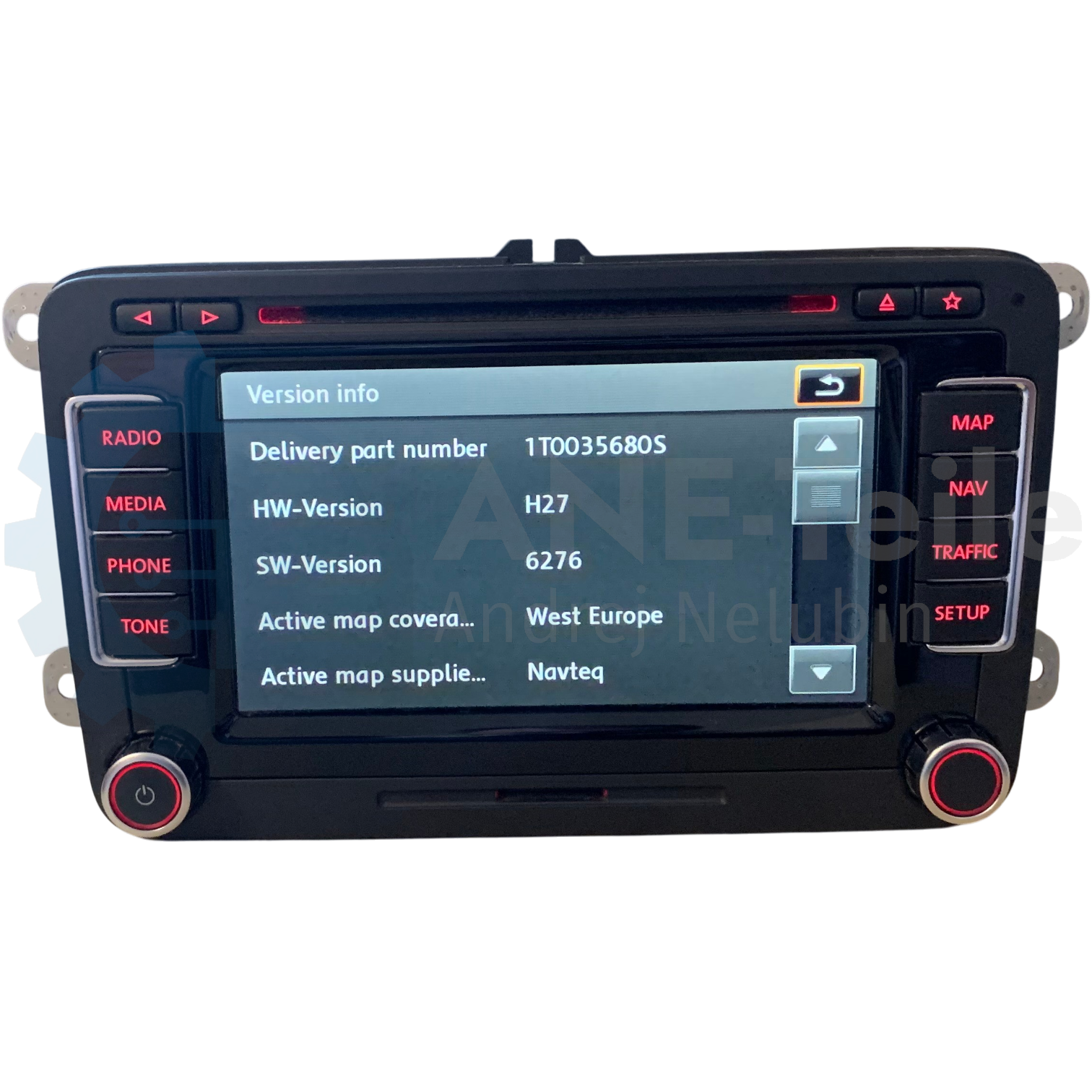 VW RNS 510 Volkswagen Navi Radio V17 Navigation mit CODE 3C8 035 680 C
