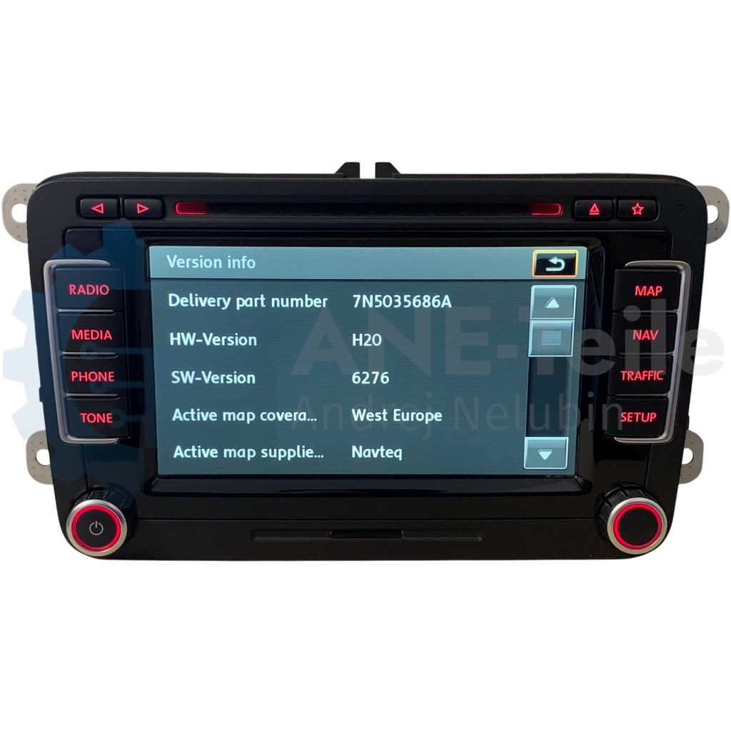 SEAT Media System 3.2 RNS 510 mit DAB+ Alhambra 7N Navi Radio Update V17 Navigation mit CODE 7N5 035 686 A