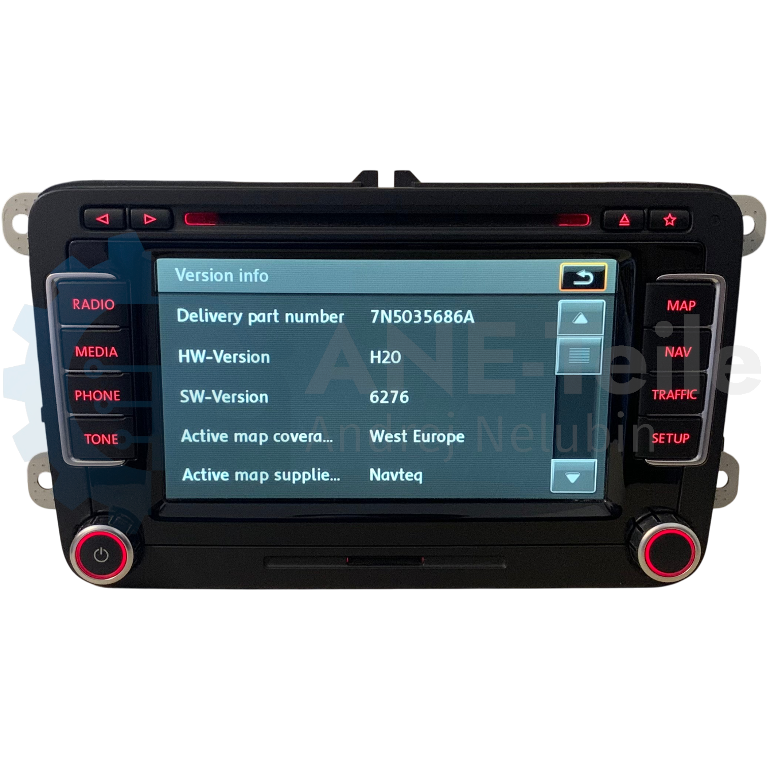 SEAT Media System 3.2 RNS 510 mit DAB+ Alhambra 7N Navi Radio Update V17 Navigation mit CODE 7N5 035 686 A
