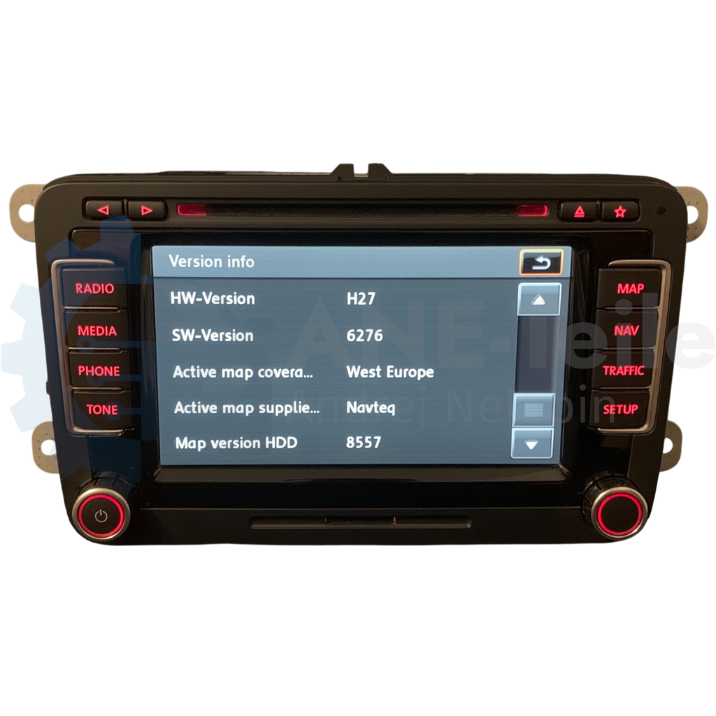 VW RNS 510 mit DAB+ Volkswagen Navi Radio Update V17 Navigation mit CODE 3C8 035 686 B