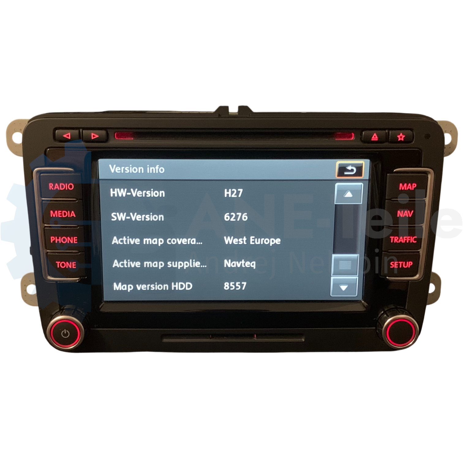VW RNS 510 mit DAB+ Volkswagen Navi Radio Update V17 Navigation mit CODE 3C8 035 686 B