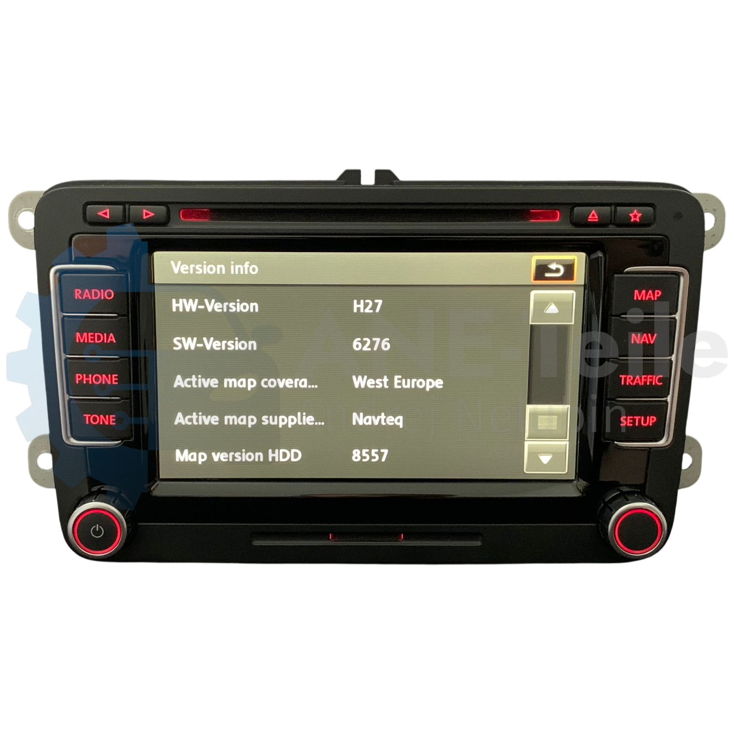 VW RNS 510 mit DAB+ Volkswagen Navi Radio T5.2 Update V17 Navigation mit CODE 7F0 035 686 A