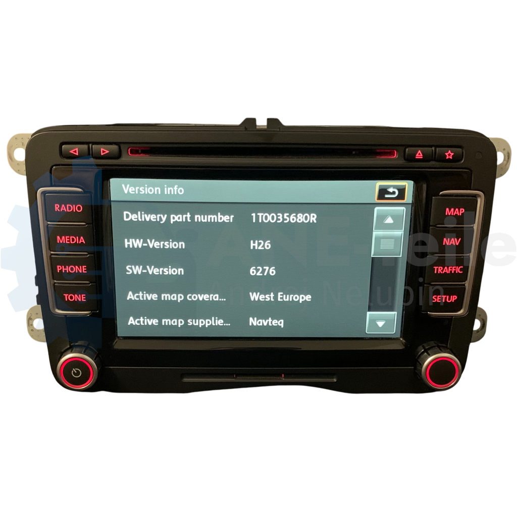 VW RNS 510 Volkswagen Navi Radio V17 Navigation mit CODE 3C8 035 680