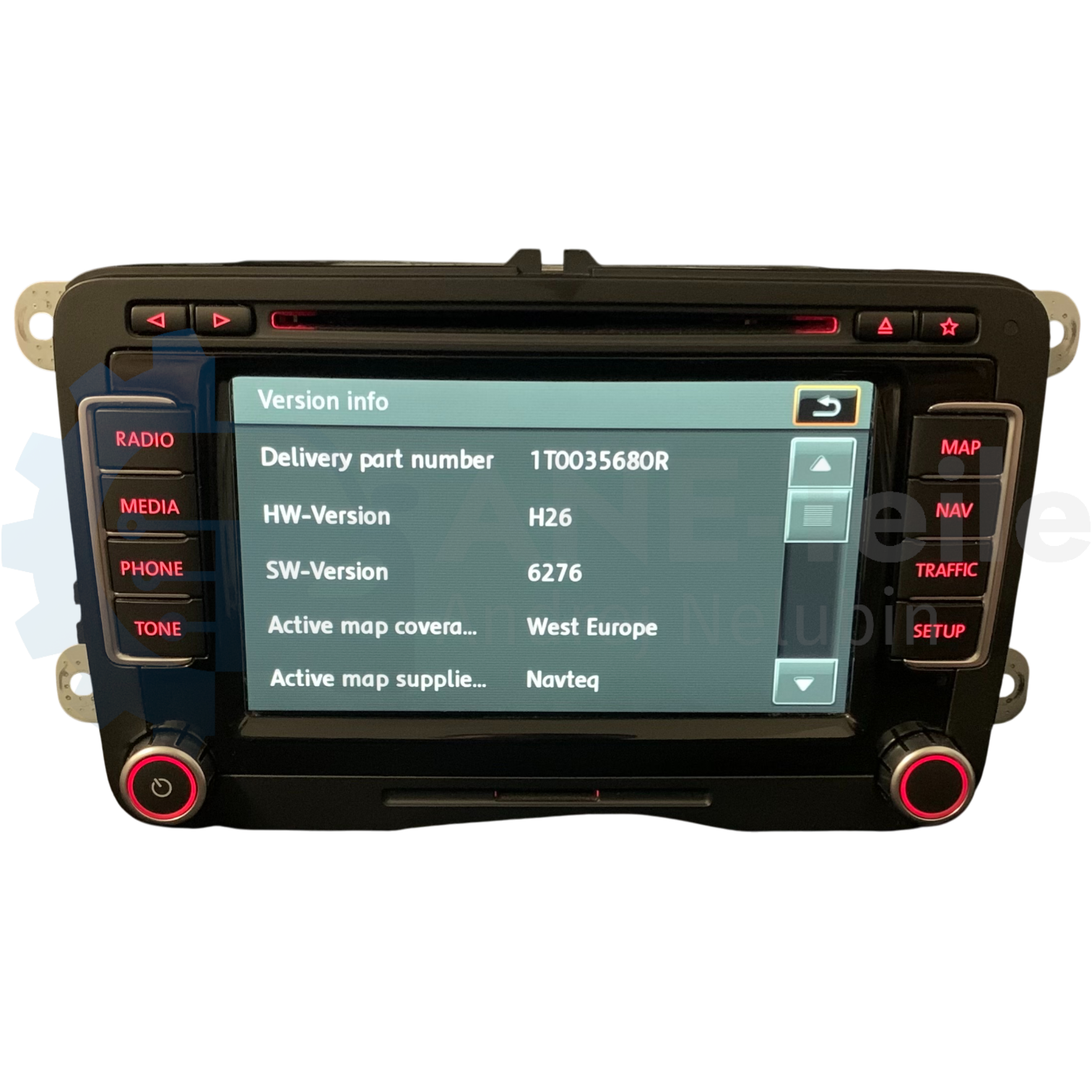 VW RNS 510 Volkswagen Navi Radio V17 Navigation mit CODE 3C8 035 680