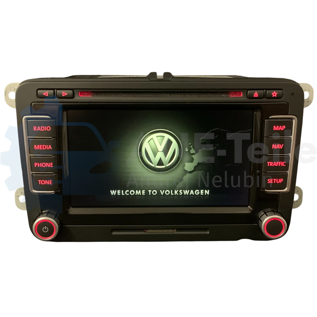 VW RNS 510 Volkswagen Navi Radio V17 Navigation mit CODE Teildefekt 1T0 035 680 C