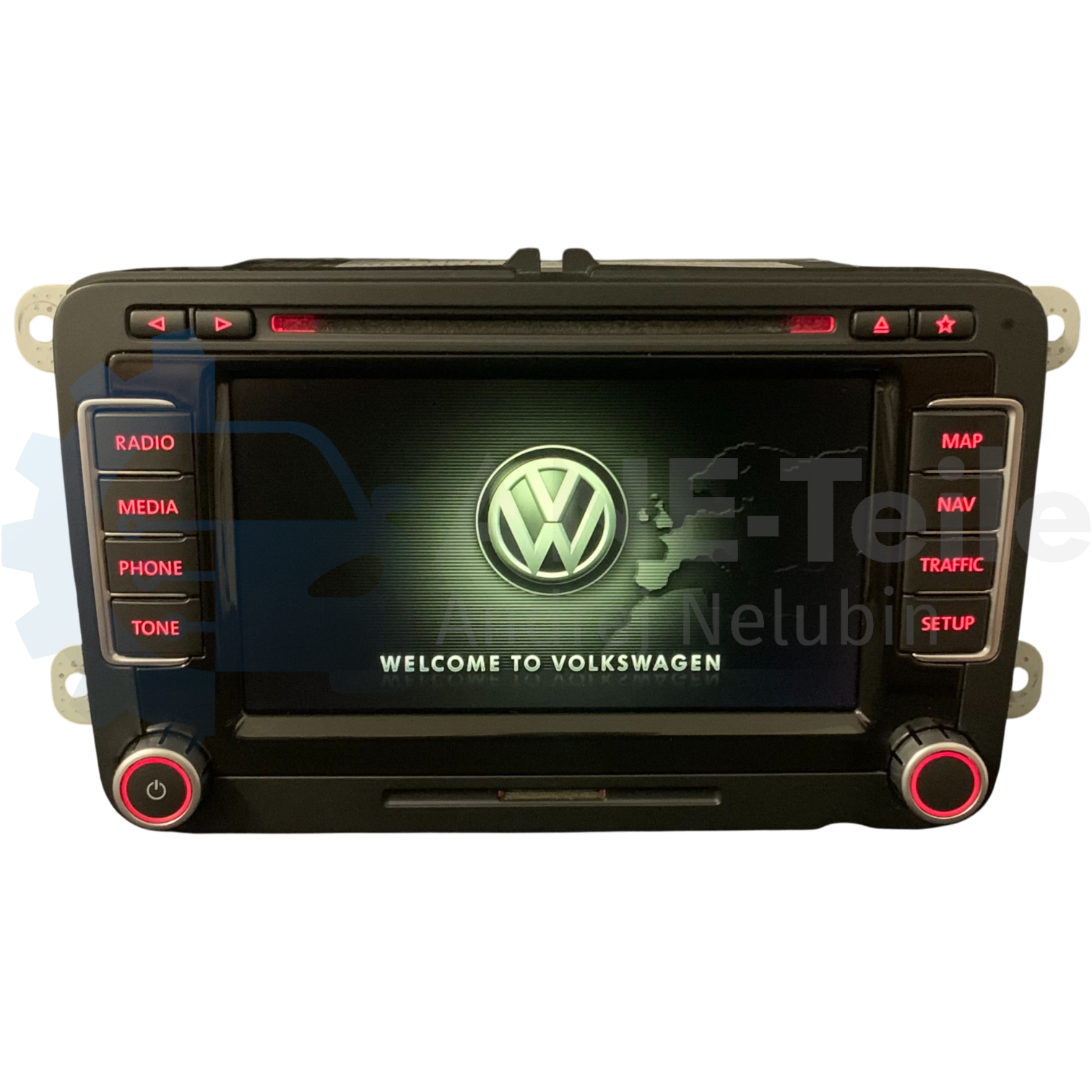 VW RNS 510 Volkswagen Navi Radio V17 Navigation mit CODE Teildefekt 1T0 035 680 C