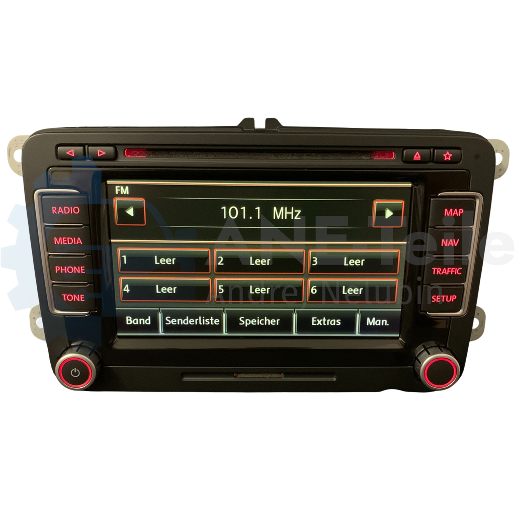 VW RNS 510 Volkswagen Navi Radio V17 Navigation mit CODE Teildefekt 1T0 035 680 C