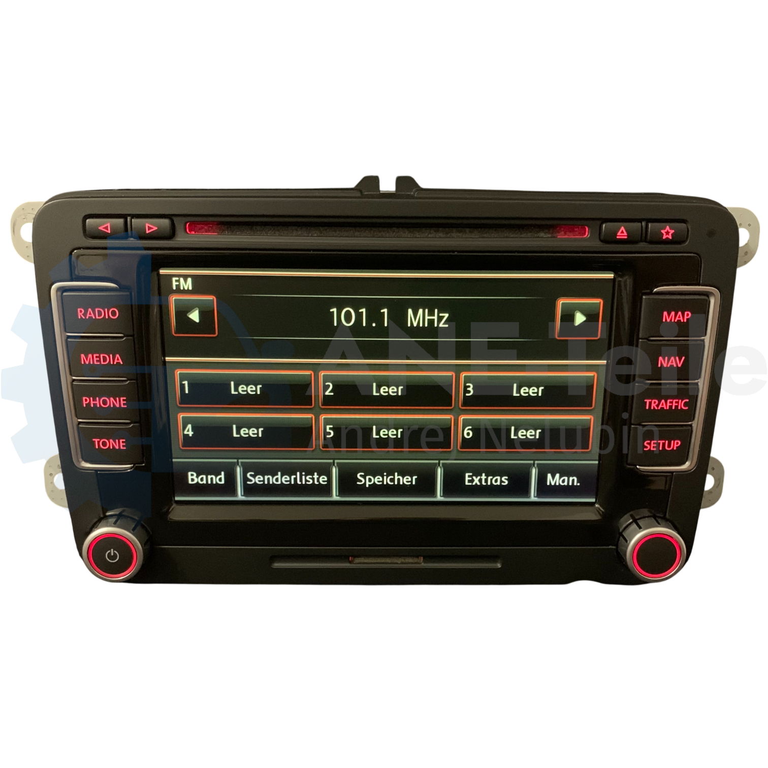 VW RNS 510 Volkswagen Navi Radio V17 Navigation mit CODE Teildefekt 1T0 035 680 C