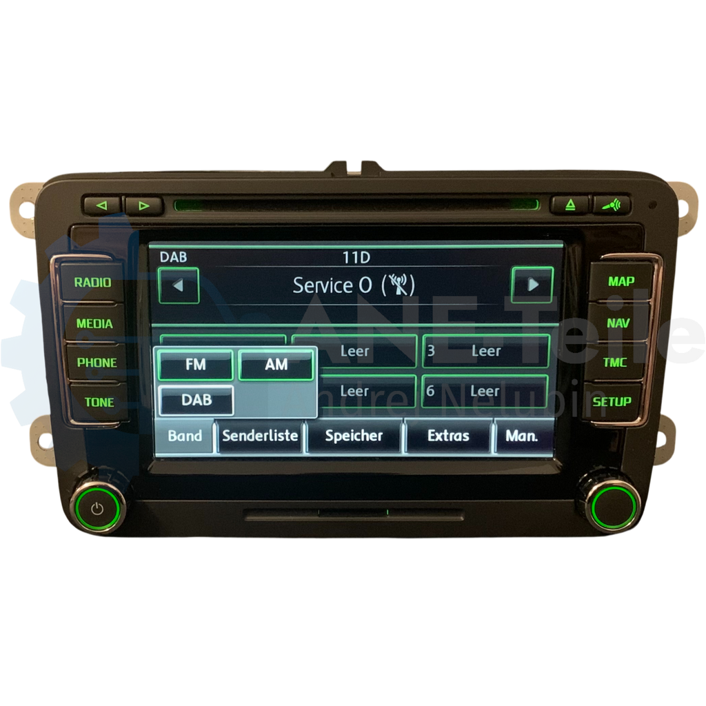 SKODA RNS 510 Columbus mit DAB+ Navi Radio V17 Navigation mit CODE 3T0 035 686 H